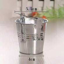 1/2/3/4pcs Mini Drinking Bucket, Drinking Pot, Small Metal Bucket Beer Mugs