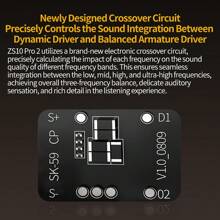 Kz Zs10 Pro 2 高效能動態驅動器金屬耳機降噪入耳式運動音樂遊戲 Hifi 有線耳機 - 黑色 - 查看 4