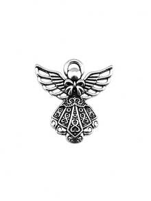 10 piezas de 26x23mm (1.02x0.91 pulgadas) Colgantes de ángel para hacer joyas DIY, collares, llaveros, cadenas de teléfono, pulseras y accesorios de manualidades