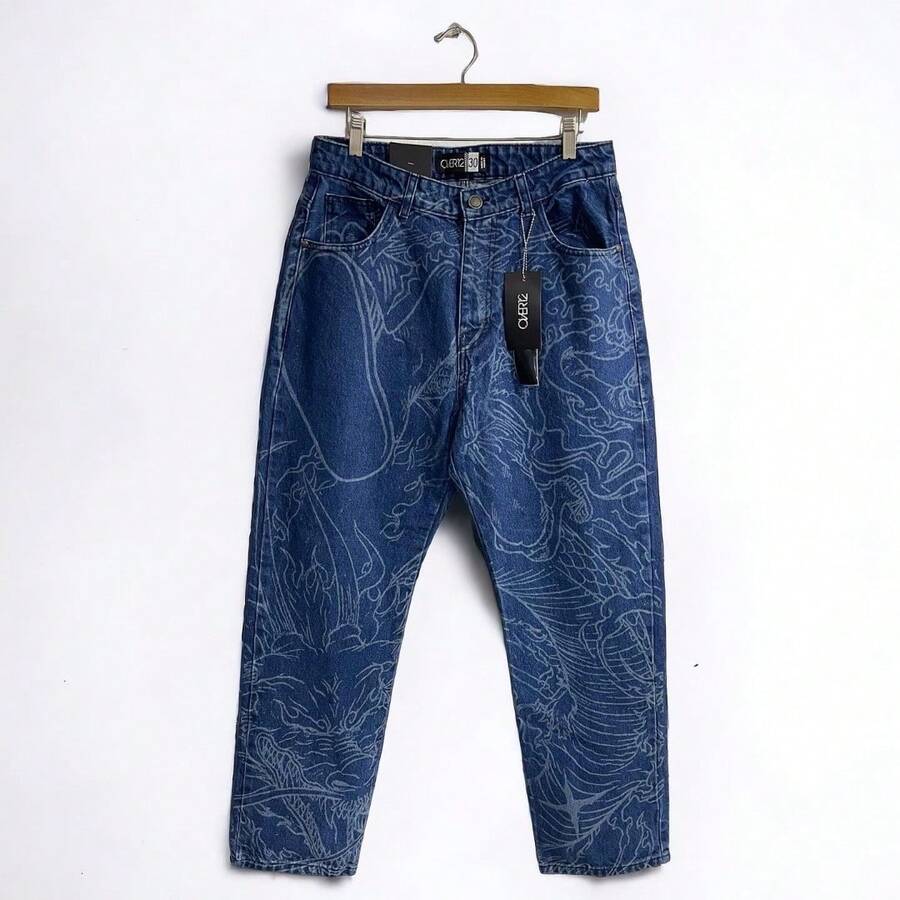 Over12 Baggy jeans de mezclilla GEAR5 One Piece - Azul lavado medio - Ver 1