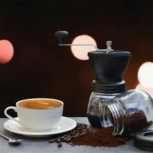 具圓錐形陶瓷磨片手動磨咖啡機，小型攜帶方便的手摇式磨咖啡機，適用於滴漏式咖啡、冷萃咖啡、法式壓濾壺、土耳其咖啡、義式濃縮咖啡，並配禮盒包裝 - 彩色 - 查看 4