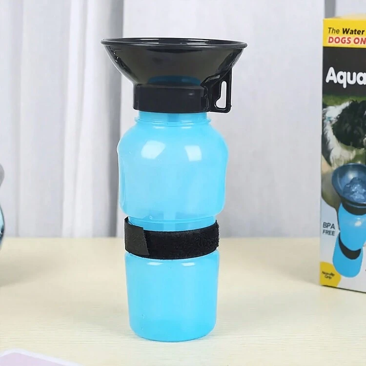 1 pieza Botella de agua para mascotas con diseño a prueba de fugas para gatos y perros, conveniente para llevar, ideal para viajar y caminar, fácil de rellenar mientras se está al aire libre - Multicolor - Añade 14