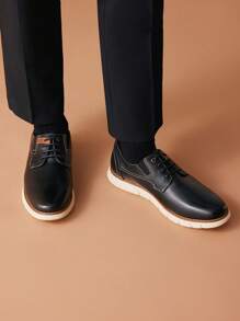 牛津正裝運動鞋商業休閒正裝鞋 - 黑色 - 查看 3