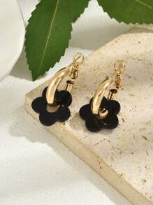 1 对新款波西米亚风格彩色亚克力花朵可拆卸吊坠耳环，设计简约甜美，适合春夏约会和派对，是适合女性情人节、妈妈、母亲、母亲节、礼物的可爱耳饰 - 花朵耳環 - 查看 16