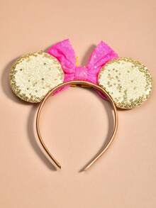 Băng đô tai lấp lánh 3D hoạt hình lâu đài pháo hoa dễ thương ngọt ngào và đáng yêu cho ngày lễ, du lịch, lễ hội và trang phục Halloween cho bé gái, cho tiệc Halloween - Nhiều màu - Xem 10