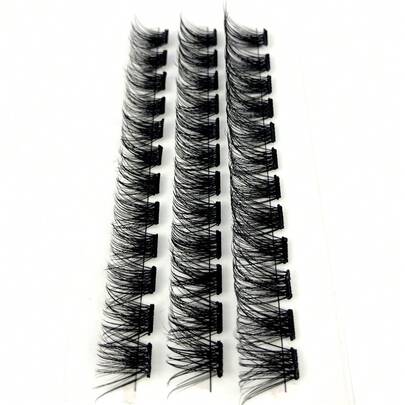 HBZGTLAD New 3-Row Self-Adhesive Eyelash Bundle, 36pcs DIY Lash Extension Pieces, Personalized Natural Reusable False Eyelashes Lash Clusters,Eye Lash Clusters,Individual Eyelashes,Lashes,Fake Lashes