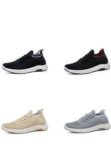 Womens Minimalist Running Shoes. Womens Running Fabrics Lace Up Sports Avant Garde.Womens Fashion Sneakers Sports Style Four Seasons Outdoor Casual Sneakers. Casual Outdoor Casual Sneakers, Casual Casual Casual Sneakers. - Negro - Ver 7