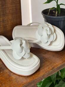 Women Platforms & Wedge Sandals - White - View 2