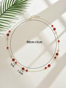 1 pièce Nouveau Collier long pendentif demi-cercle multicolore Charmant et élégant pour femmes, adapté pour les fêtes d'été, les rendez-vous, les rassemblements et les festivals. Un collier long polyvalent, idéal comme cadeau de la fête des mères ou à assortir avec des pulls