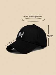 1pc Women's Butterfly Abstract Printed Adjustable Baseball Cap, Simple And Casual Style, Suitable For Daily Wear And Travel - Multicolor - View 7