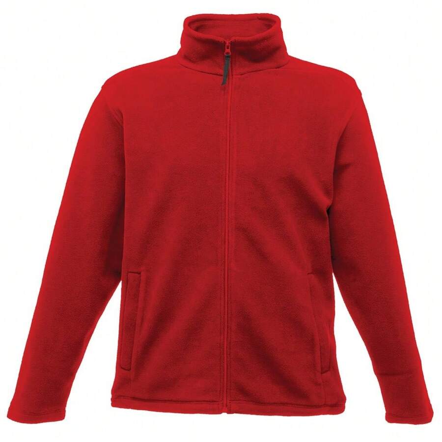 Regatta Mens Plain Micro Fleece Full Zip Jacket (Layer Lite) (Classic Red) - Classic Red - View 1