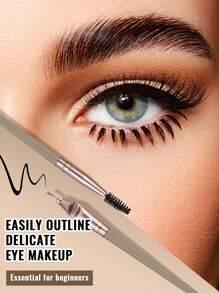 18-20-22-25-30 件香槟金化妆刷套装，高品质合成毛眼影晕染刷套装，化妆工具 - 咖啡棕 - 查看 7