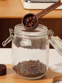 1 pezzo Cucchiaio dosatore per caffe in legno personalizzato , in legno di noce, per caffè macinato