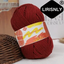 Hilo de lana seleccionado manualmente Lirisnly, 100% acrílico con brillo, colores brillantes, suave para la piel, transpirable y cómodo, ideal para tejer bufandas, sombreros, suéteres, abrigos y manualidades DIY.