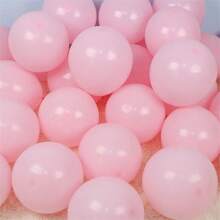 Pink Latex Party Balloons With Helium Quality, Suitable For Gender Reveal, Engagement, Bridal Shower, Birthday Parties, Baby Shower, Wedding Decorations (With Pink Ribbon), - Pink - View 4