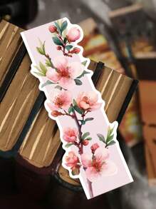 1包/30入新鮮花朵書籤，紙質閱讀多功能書籤 - 彩色 - 查看 4