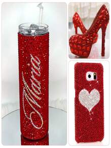 2000 piezas de 3-6mm Rhinestones de resina planos de color rojo, gemas de gelatina redondas para hacer accesorios, zapatos, ropa, cosméticos, bolsos, decoración del Día de San Valentín