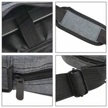 15.6 Inch Laptop PC Waterproof Shoulder Bag Carrying Soft Notebook Case Cover - Grey - View 4