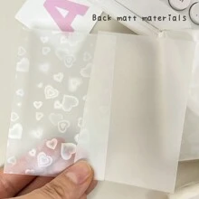 61x91mm 50pcs/Pack Matte Card Sleeves,CPP Laser Heart Holo Postcards 3 Inch Top Load Bags Back To School - Multicolor - View 5