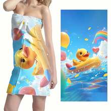 1條大型沙灘巾，吸水速乾沙灘巾，沙灘墊，適用於戶外旅行露營游泳度假 - 彩色 - 查看 5