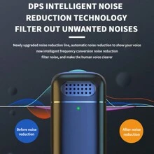 K6無線領夾式麥克風與數字充電盒，適用於直播和錄影，降噪迷你麥克風 - 黑色 - 查看 8