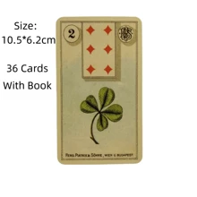 Cartas de oráculo Lenormand Grand Tableau, juego de adivinación, edición de visión en inglés, juego de mesa adecuado para fiestas de adultos, apto para Halloween/Navidad/Acción de Gracias - Amarillo Mostaza - Ver 2