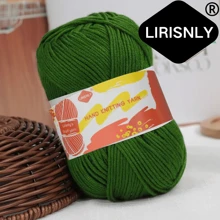 Hilo de lana seleccionado manualmente Lirisnly, 100% acrílico con brillo, colores brillantes, suave para la piel, transpirable y cómodo, ideal para tejer bufandas, sombreros, suéteres, abrigos y manualidades DIY.