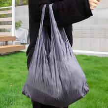 1入可重複使用多功能儲物袋-可摺疊彈性袋/摺褶袋-大容量儲物袋（可容納10-20公斤）-適用於日常購物，例如蔬菜、水果、小吃、手機、鑰匙、錢包、衣服等-送給母親或妻子的不錯禮物 - 彩色 - 查看 8