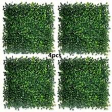 1PC, 25*25 Milan Grass, Artificial Plant Background Wall, Real Touch, Lawn Party Courtyard Decoration, Suitable For Wedding Garden Balcony