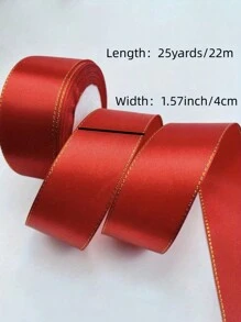 25 Yards Satin Ribbon Roll - Vibrant Single-Sided Satin Ribbon, Suitable For Gift Wrapping, Holiday Decorations, And Hair Accessory Making - Multicolor - View 2