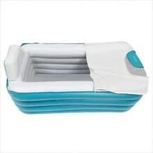 PVC Adult INFLlatable Bathtub Foldable Portable Spa Bath Tub Water Pool W/Pump - Multicolor - View 6