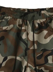 Pantalón de carga de utilidad para hombre, con diseño de camuflaje multibolsillos, pantalones informales para exterior de moda