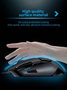 Ratón de juego con cable G402 Hyperion Fury, 4.000 DPI, ligero, 8 botones programables, compatible con PC - Negro - Negro - Ver 6