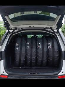Bộ túi đựng lốp xe 18-22 inch 4 chiếc Vỏ bọc lốp xe chống thấm nước chống bụi Vỏ bảo vệ lốp xe để vận chuyển và cất giữ sạch sẽ (Đường kính 80 cm) - màu đen - Xem 3