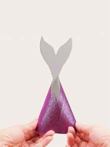6入組魚尾尾巴造型生日帽 - 彩色 - 查看 4