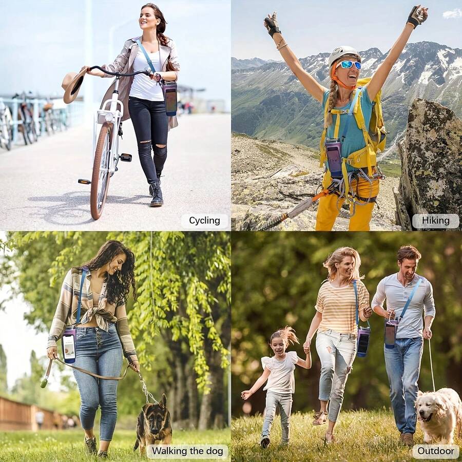 1入最新款2024防水透明掛頸鑰匙和錢包，相機和QR碼觸摸屏存儲袋，適用於女士斜挎迷你袋 - 彩色 - 查看 1