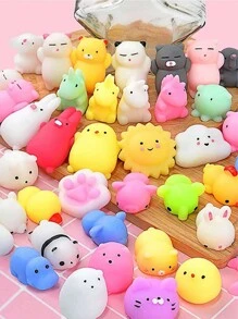Juguetes antiestrés mini squishy de animales y bollos en estilo aleatorio, en paquetes de 5, 10 o 30 piezas, regalos para fiestas y cumpleaños - Multicolor - Ver 11