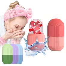 4入組 - 1入組矽膠面部冰包，1入組臉部清洗化妝頭帶，2入組手腕帶。臉部冰滾輪，可用於臉部、眼部和頸部，按摩可減輕浮腫、細紋、皺紋，促進抗衰老，是護膚工具。 - 彩色 - 查看 3