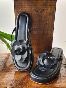 Women Platforms & Wedge Sandals - Black - View 3