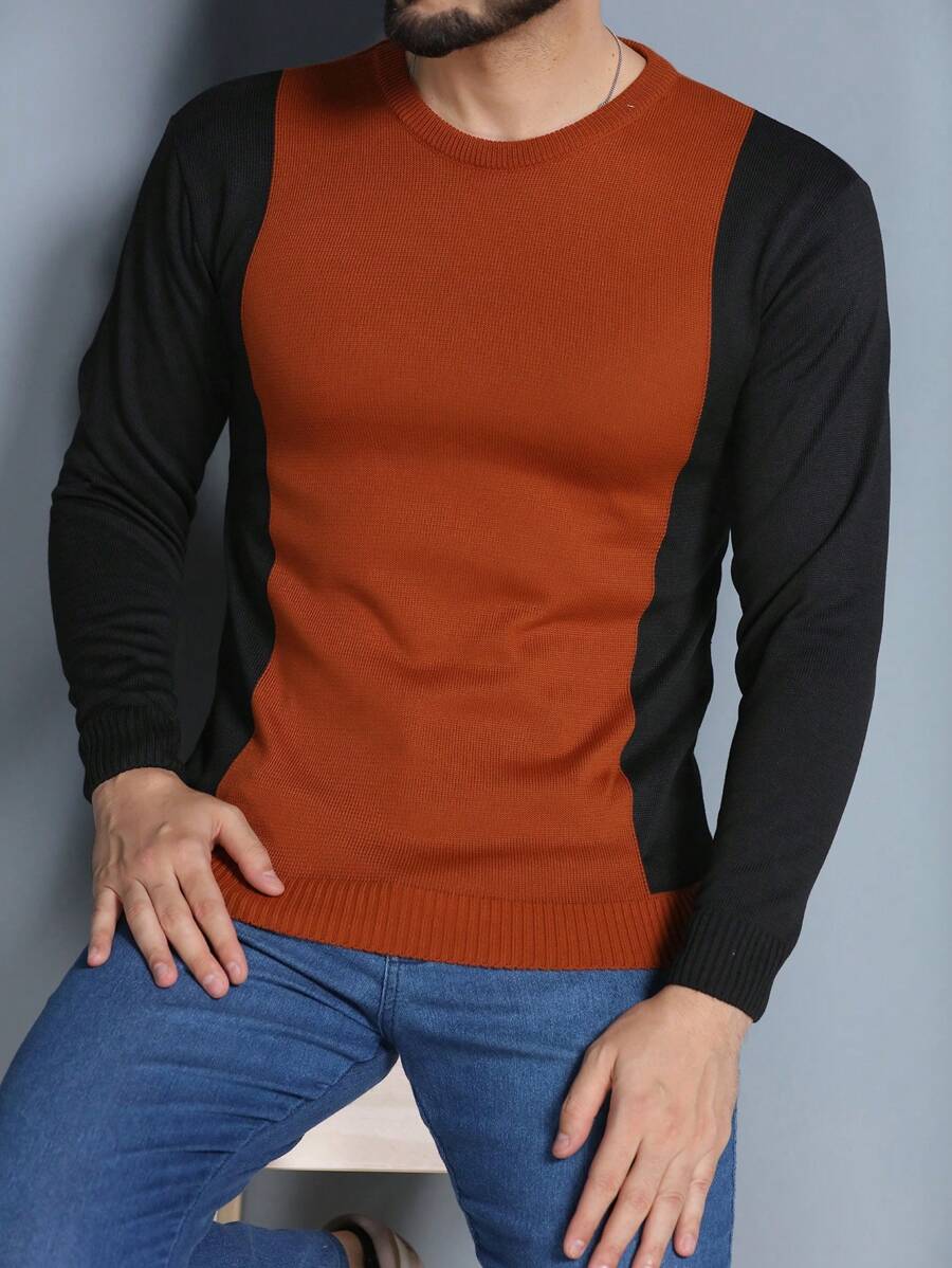 Men Sweaters - Marrón - Ver 1