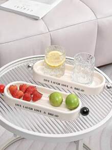 1 件极具吸引力的轻质豪华多用途托盘，具有时尚风格，适用于客厅或浴室 - 多色 - 查看 6