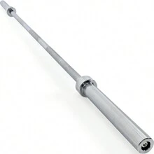 Barra Semi Olimpica Profesional Crossfit 700 Lbs 15 Kg Gym Pesas 2.2 M Gimnasio - Plateado - Ver 2