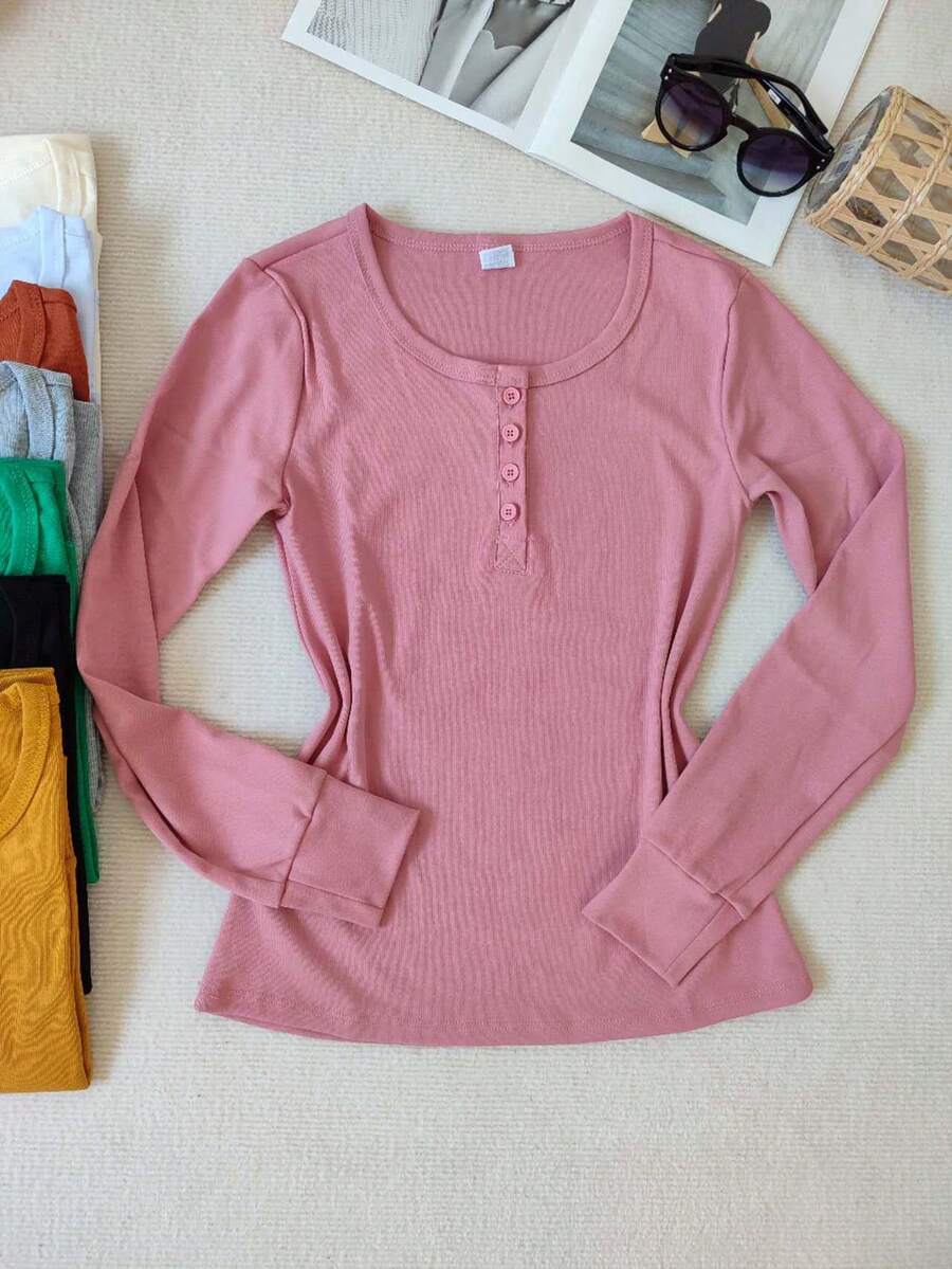 Women Tops - 粉色 - 查看 1