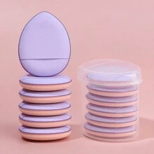6pcs/10pcs Finger Puff Mini Cushion Powder Puff Makeup Sponge, Dry & Wet Dual-Use Foundation, Non-Absorbent,Cheap,Stocking Stuffers,Makeup,Makeup Tools,Cheap Stuff,Gifts,Gifts For Women,Christmas Gifts - Multicolor - View 14