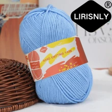 Hilo de lana seleccionado manualmente Lirisnly, 100% acrílico con brillo, colores brillantes, suave para la piel, transpirable y cómodo, ideal para tejer bufandas, sombreros, suéteres, abrigos y manualidades DIY.