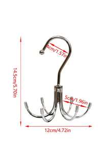 Bộ 1 cái/4 cái, áo yếm tối giản và xoay 360 độ với sáu móc vuốt để đựng đồ lót, thích hợp cho phòng ngủ, phòng ngủ, môi trường ngoài trời, dùng để đựng đồ lót, áo hai dây, cà vạt, thắt lưng, v.v. - Nhiều màu - Xem 4