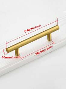 Golden Handle Stainless Steel Kitchen Cabinet Door Knob Furniture Drawer Pull Hardware Pulls T Bar Handle - Multicolor - View 10