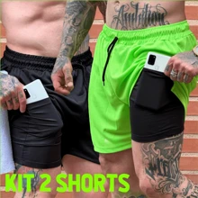 Men Shorts - 藍色 - 查看 1
