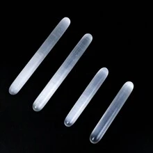 Baguette de massage en cristal de sélénite NORTHLANDZ de 6 pouces, cristaux blancs marocains de guérison pour le soulagement de l'anxiété, le yoga et la méditation, idéal pour les cadeaux et la décoration d'intérieur