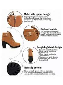 Botas Versátiles Y De Moda Para Mujeres, Señoras Botas de Moda, Botas Negras de Tacón Alto a Media Pantorrilla, Elegante y de Moda, Adecuado para el Desgaste al Aire Libre. Señoras Corriendo Botas de Moda Suela Blanda, Casual, Cómodo, al Aire Libre, con Cordones, Punta Redonda, Transpirable, Ligero, Suela Blanda, Zapatos Deportivos para Caminar. Adecuado para el Desgaste Actividades Diarias, Perfecto para las Temporadas de Primavera y Verano. - Verde - Ver 6